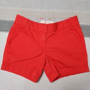 J.‎ Crew Chino Broken In Shorts 100% Cotton Sz 00 Coral